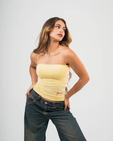 YONYO-YELLOW TUBE TOP