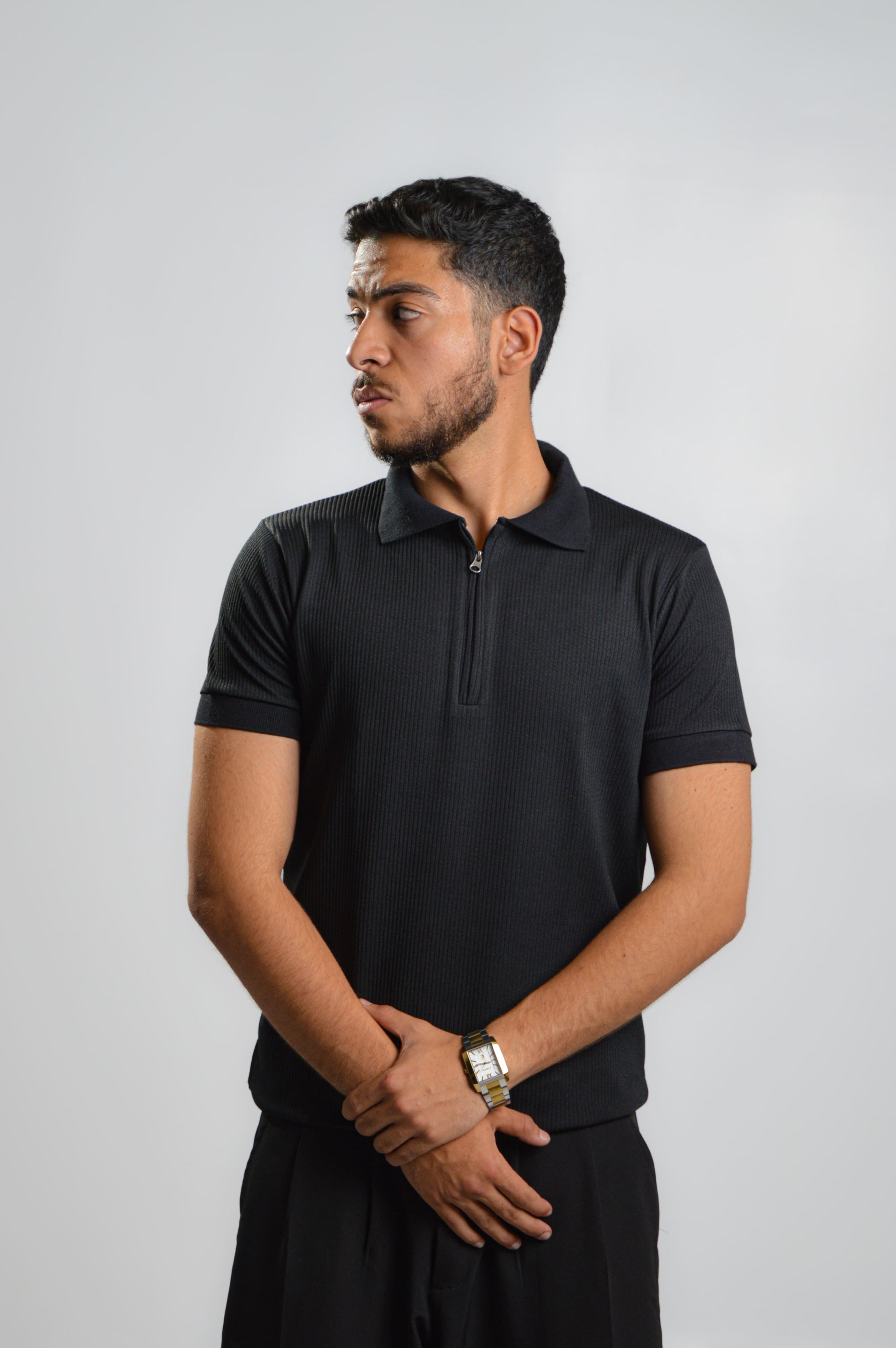 Gilded- Midnight Knit Polo