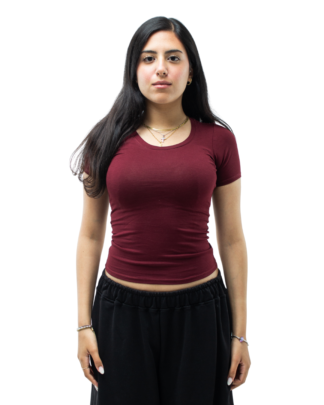 Blanklid- Burgundy Wide Top