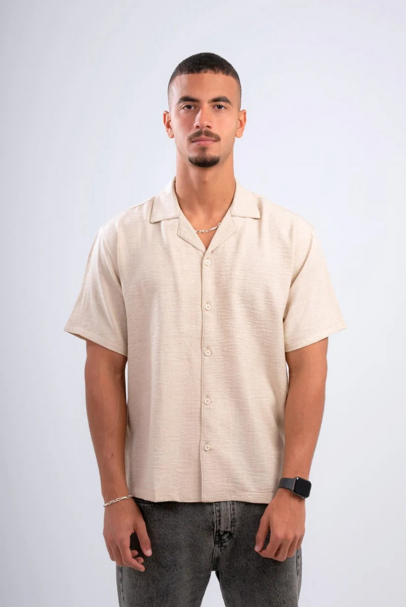 Milvus- Linen Shirt - Beige