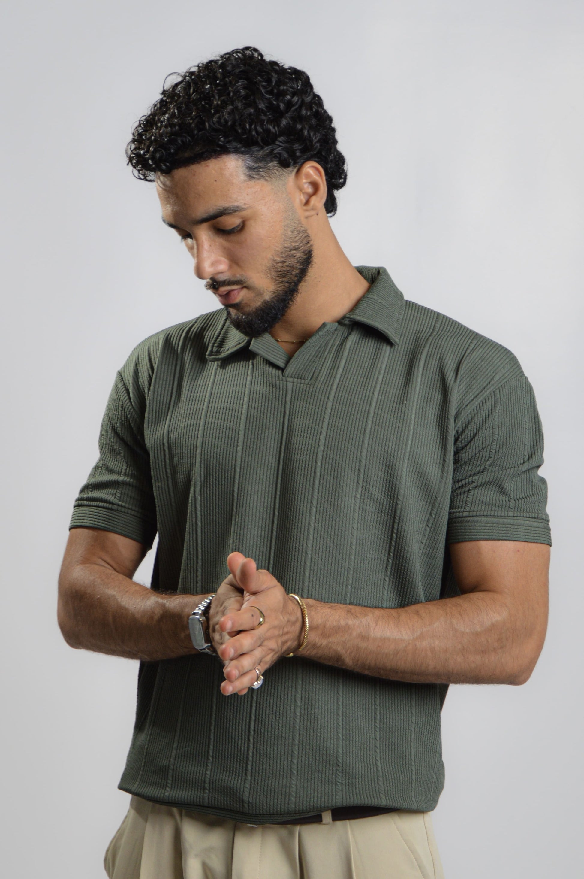Gilded- Olive Polo