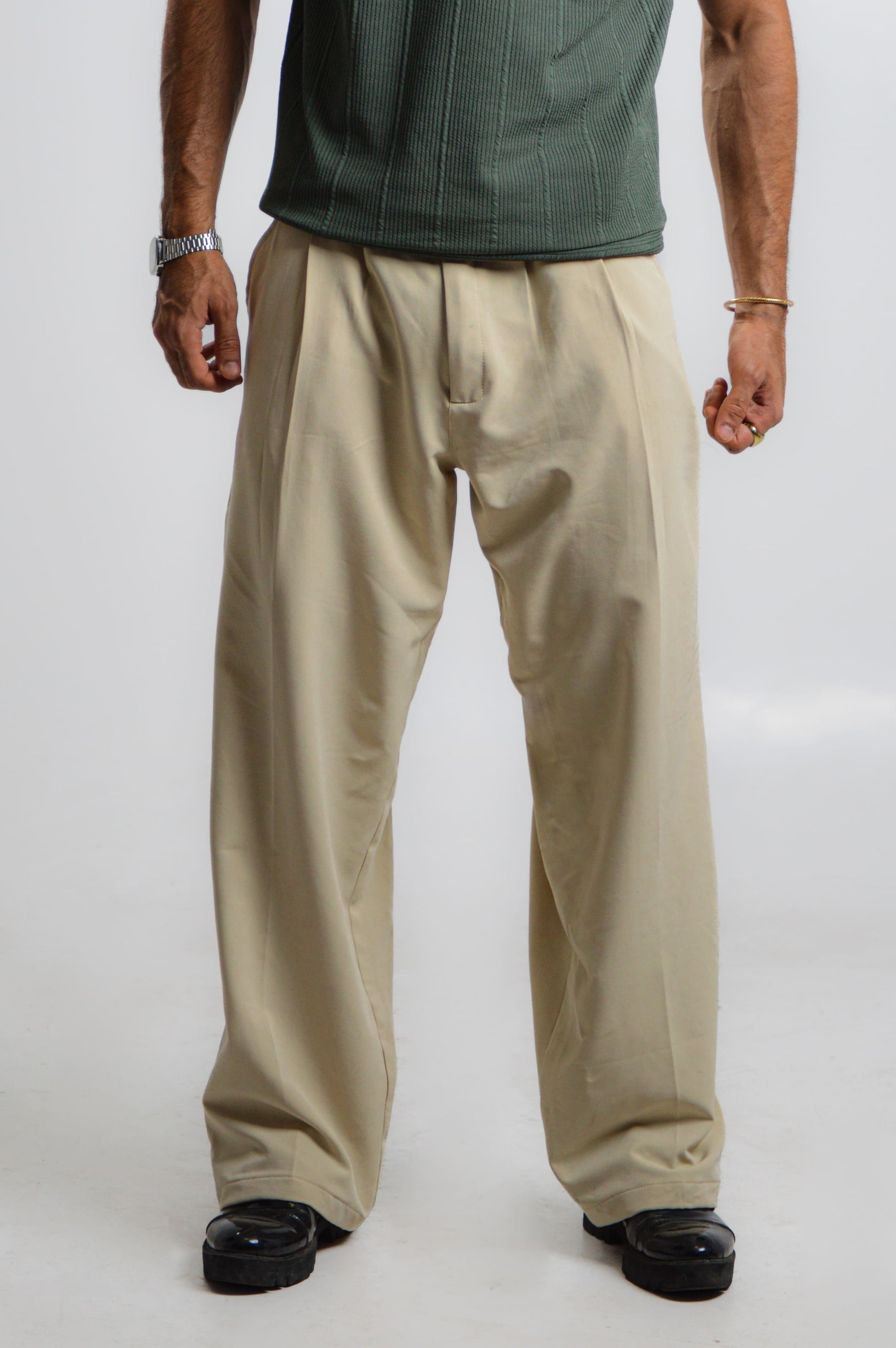 Gilded- Champagne Wide Leg Trousers