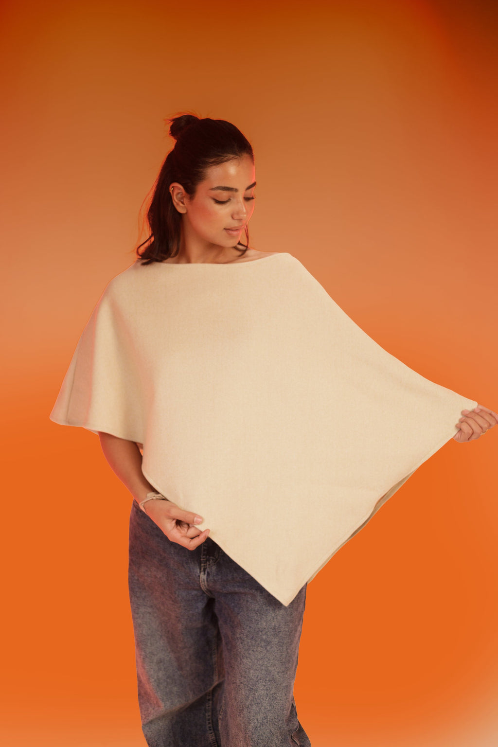 RICHNESS- Neckless Shirt- Beige