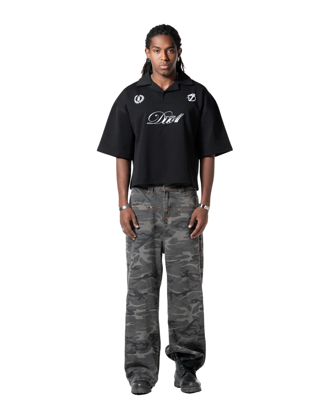 Duo11- Polo T-shirt- Black