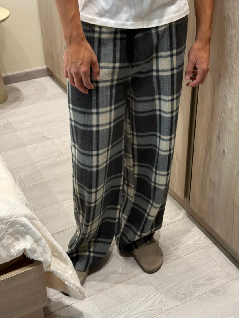 MUHRA- Checkered Pants "Grey"