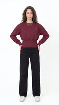 Milvus - Corset Crewneck -  Burgundy