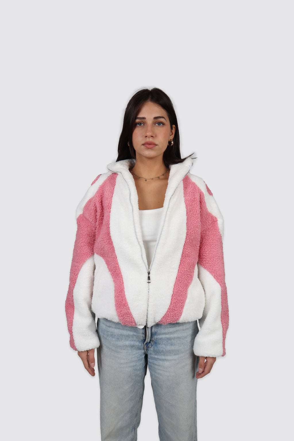 SEQUOIA- WHITE&PINK JACKET