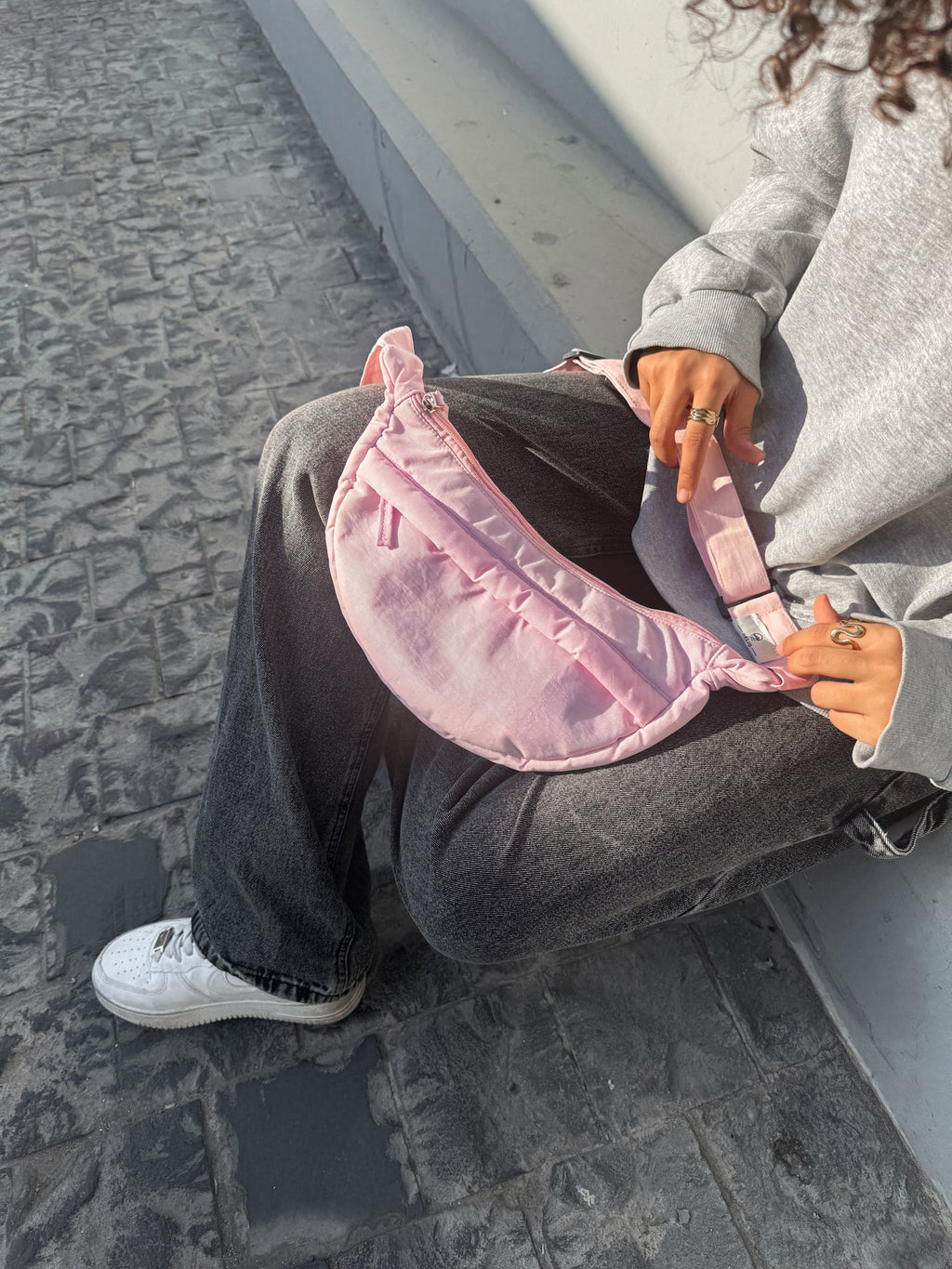 HELIO- DUMPLING BAG PINK