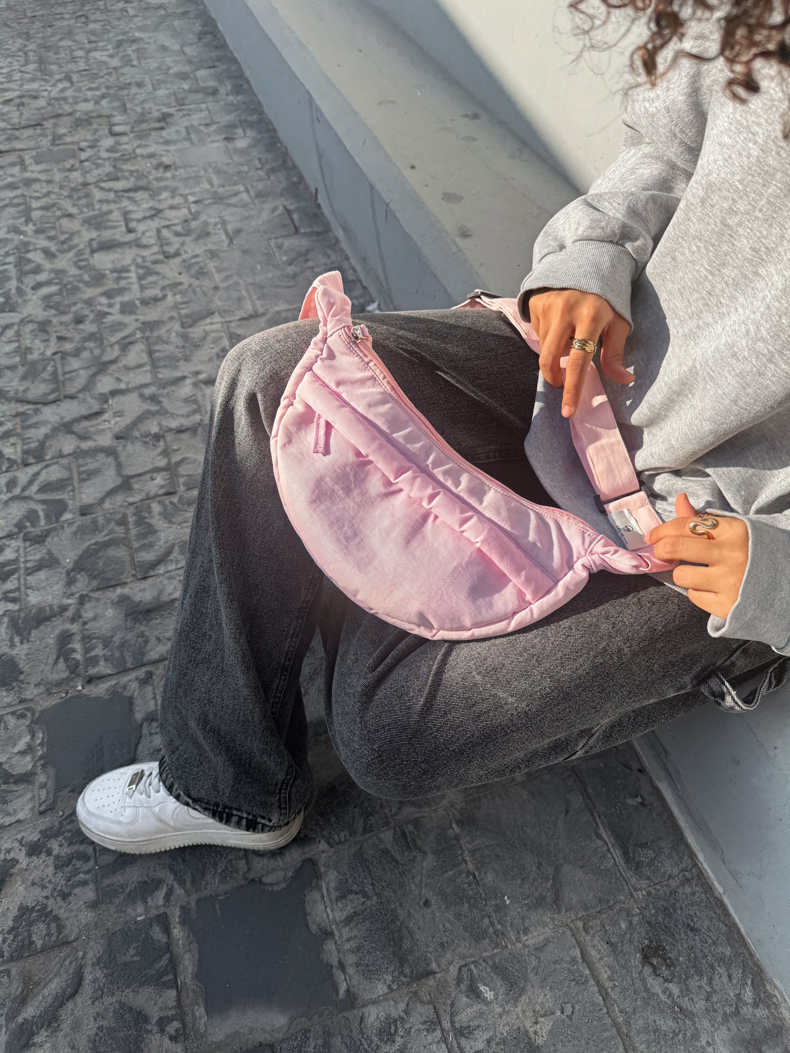 HELIO- DUMPLING BAG PINK