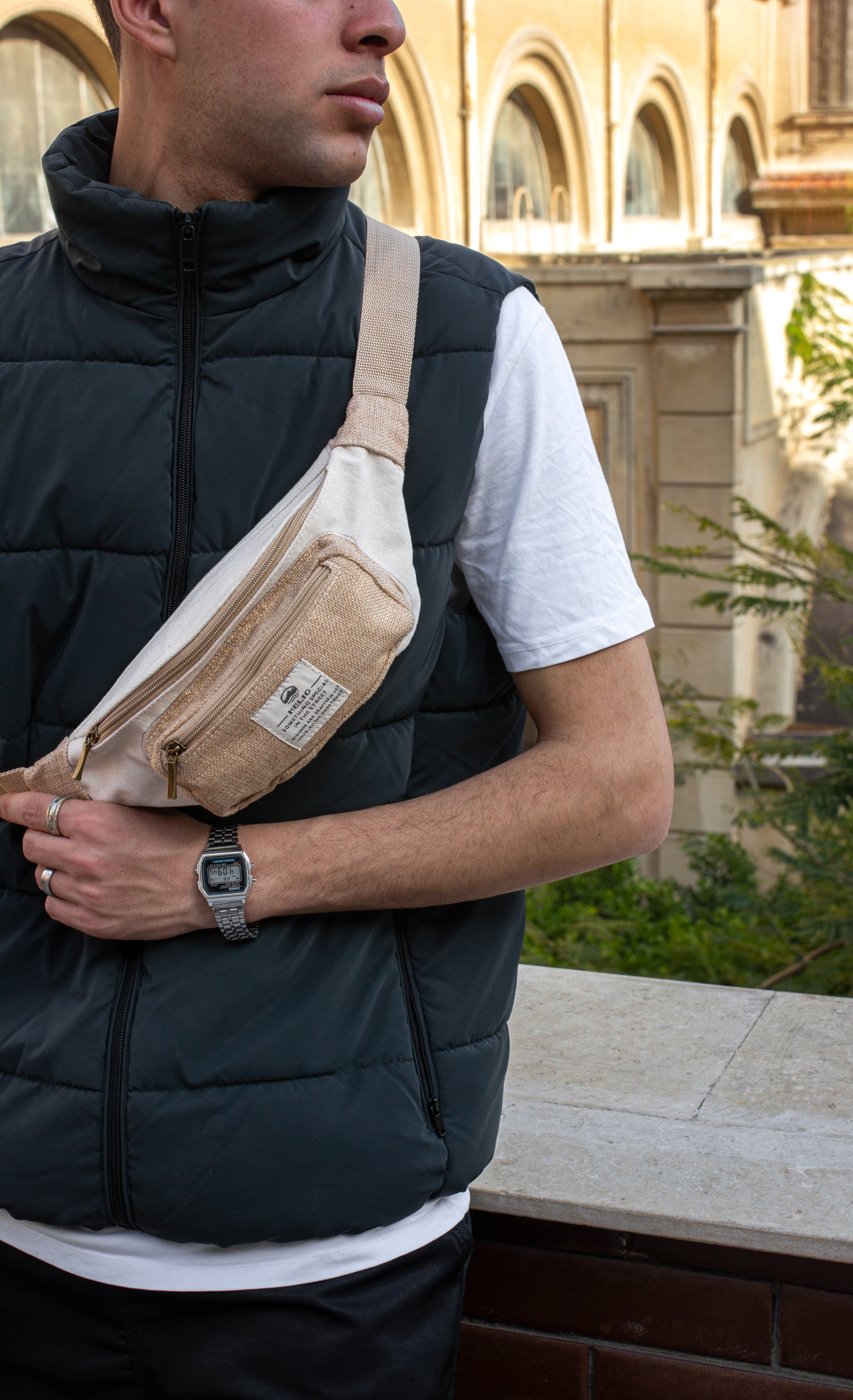 HELIO-HIPPIE FANNY PACK OFFWHITE