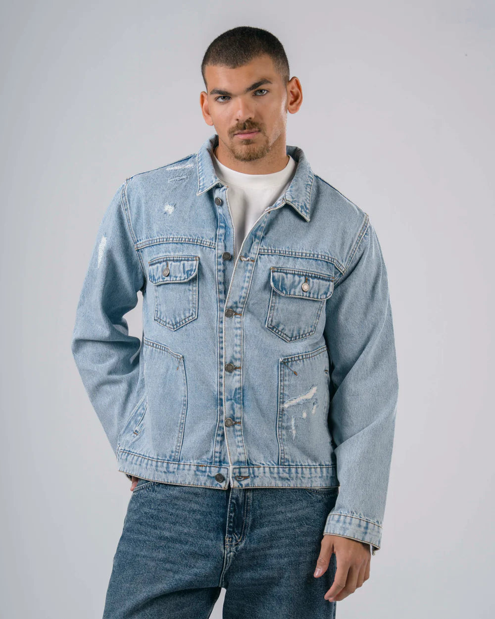 NoClue-  JeanZ Jacket -  Light Blue