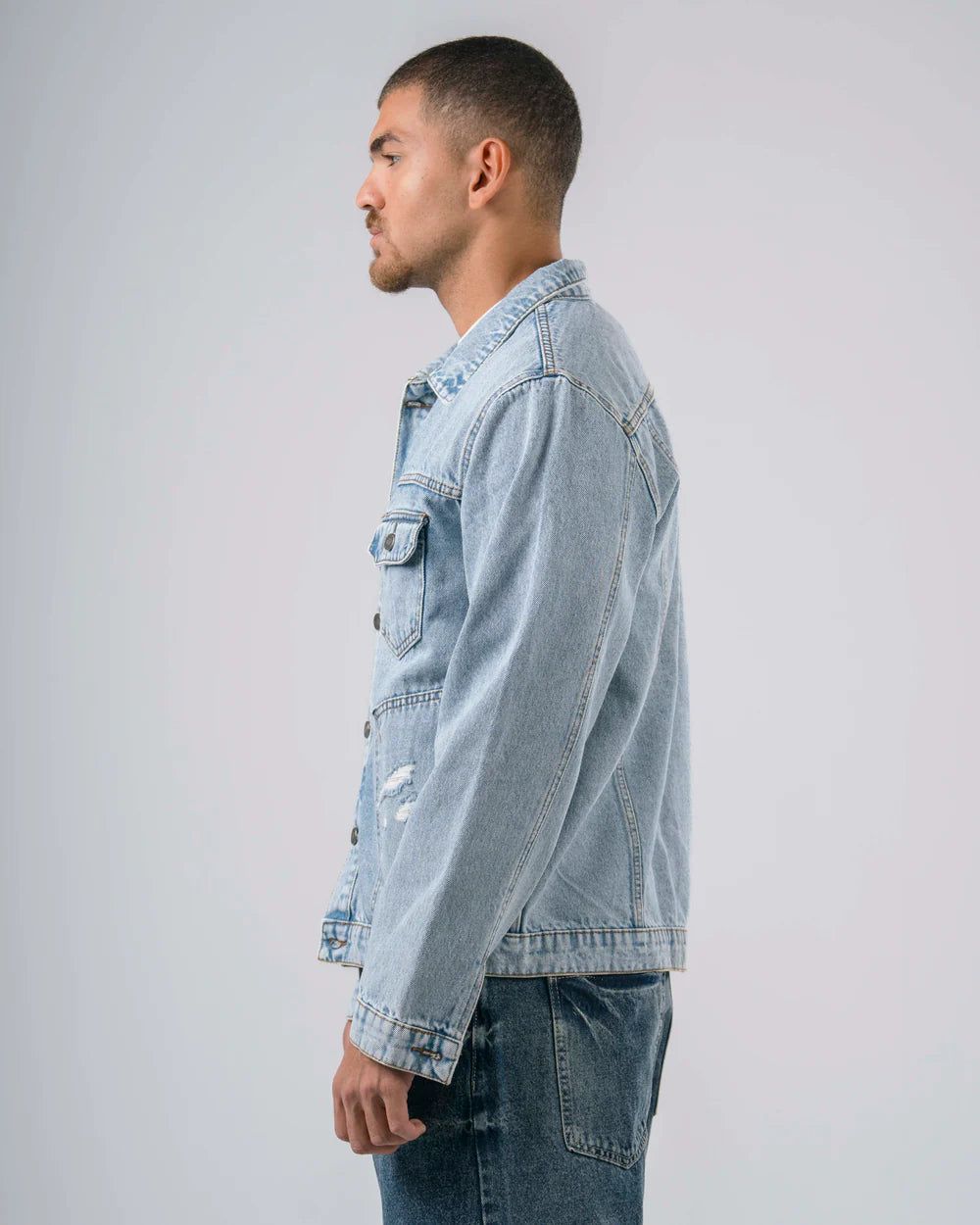 NoClue-  JeanZ Jacket -  Light Blue