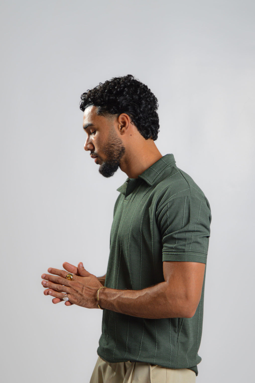 Gilded- Olive Polo