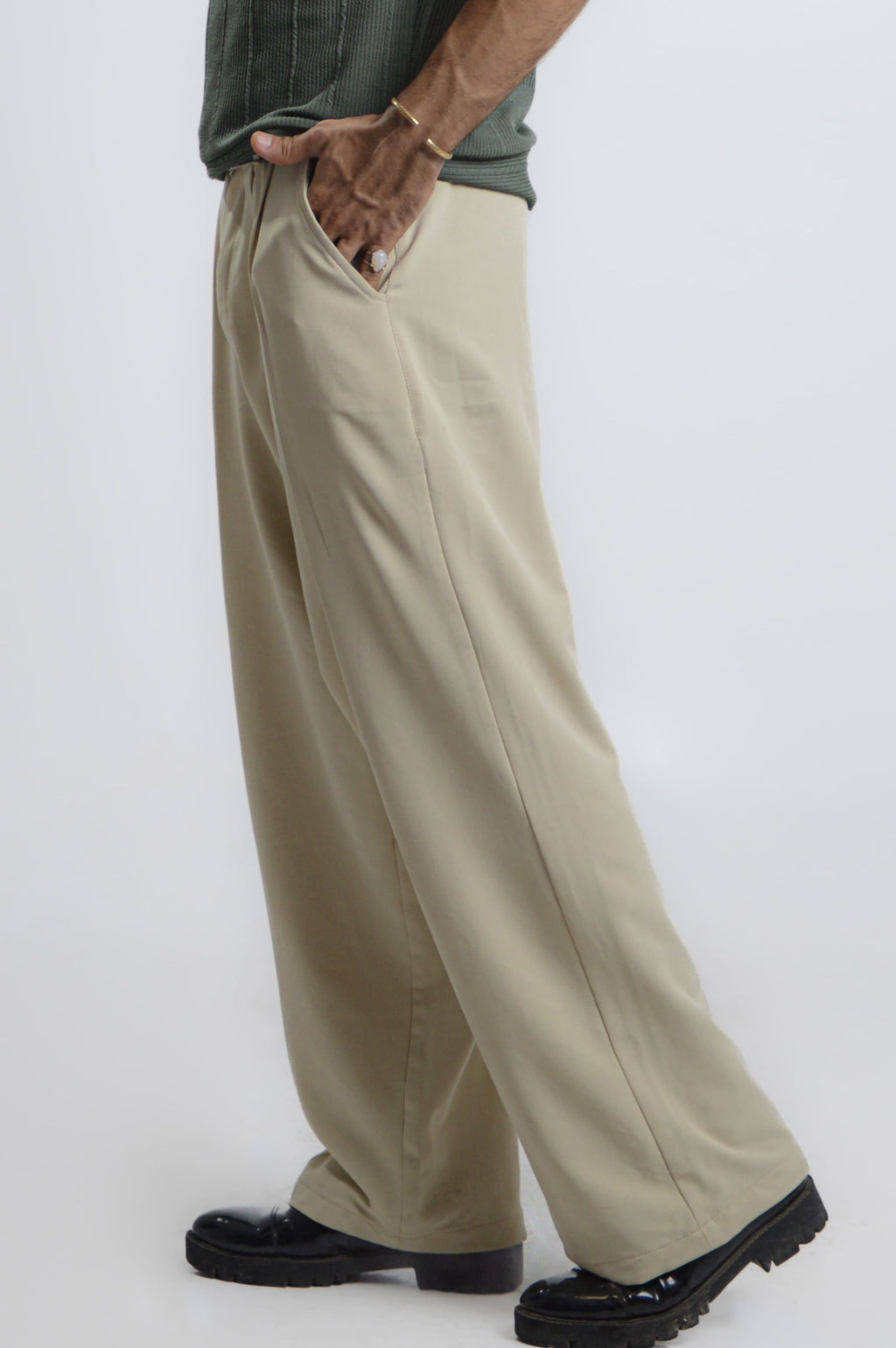Gilded- Champagne Wide Leg Trousers