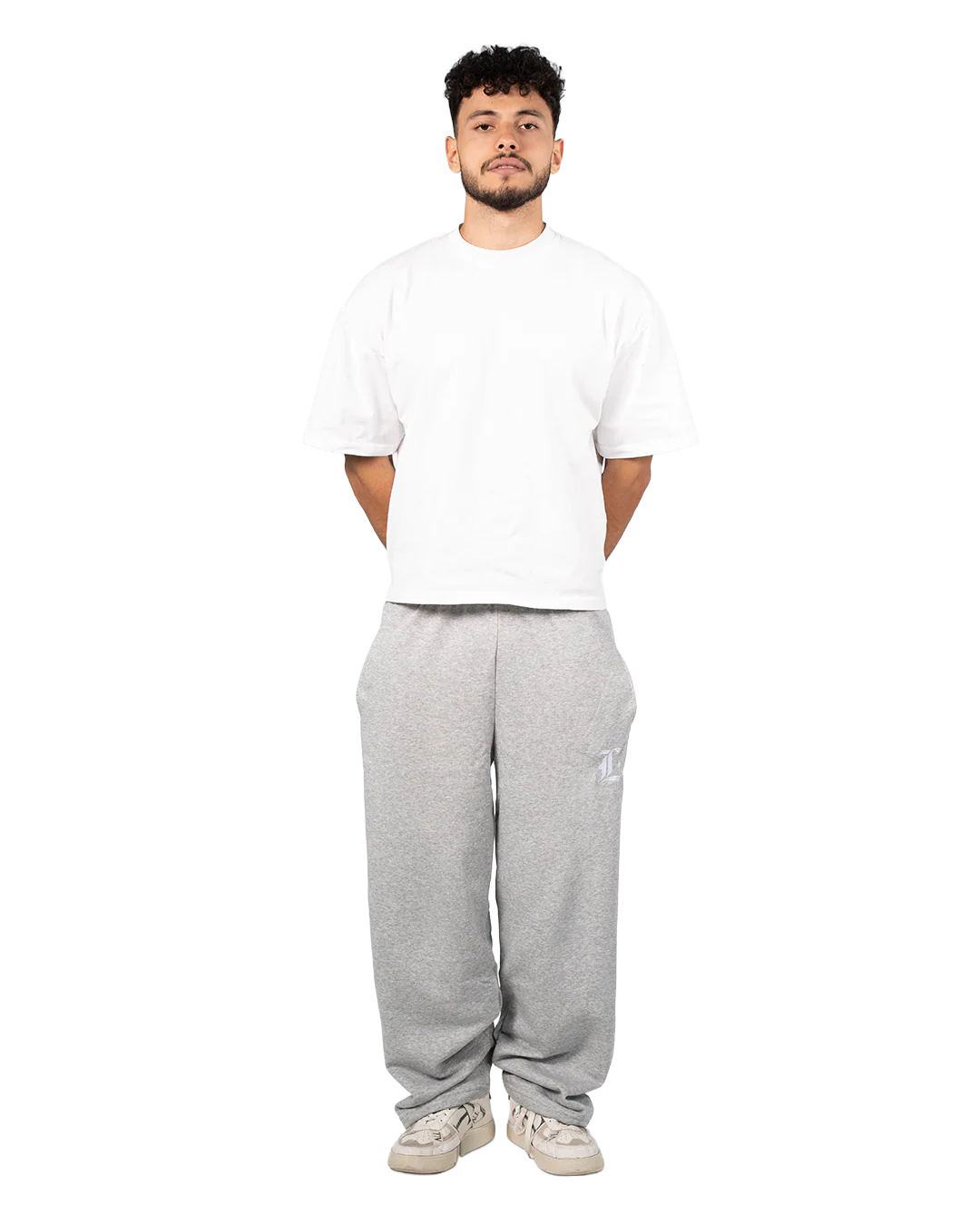 Locco - Summer Baggy Pants - Light Grey