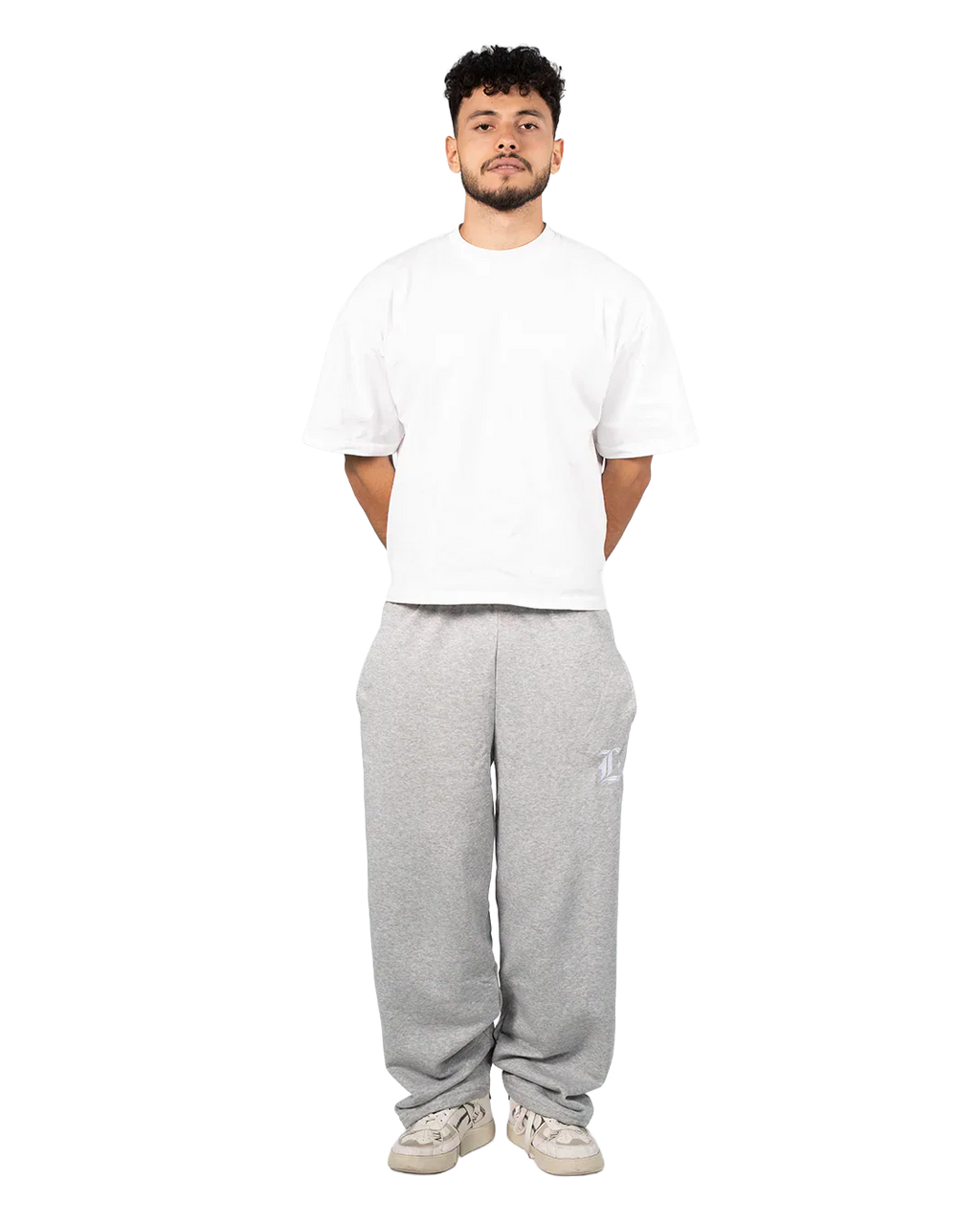 Locco - Summer Baggy Pants - Light Grey
