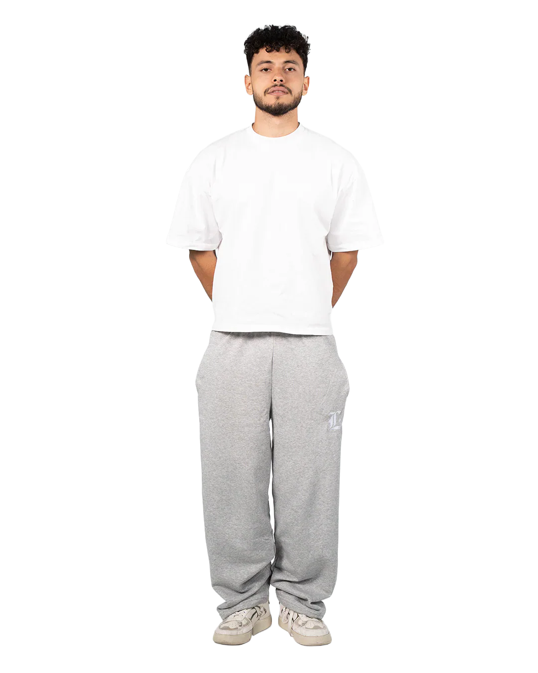 Locco - Summer Baggy Pants - Light Grey