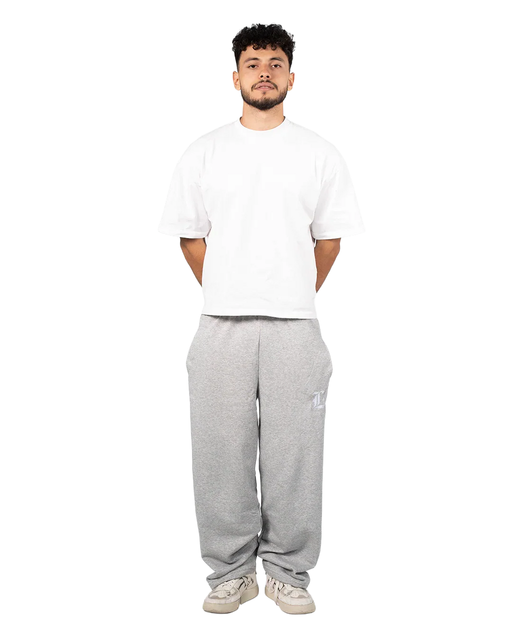 Locco - Summer Baggy Pants - Light Grey