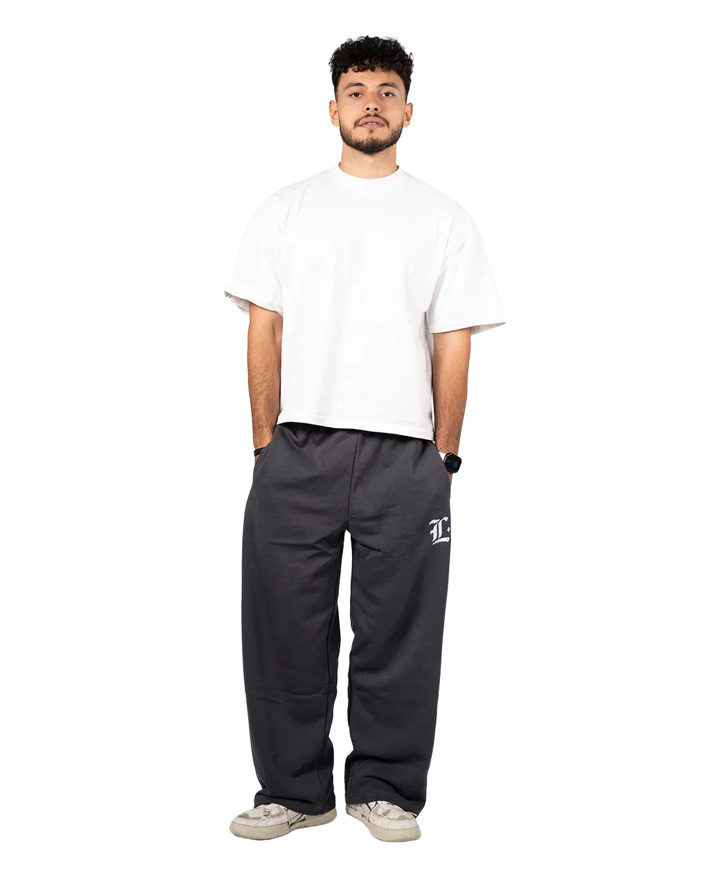 Locco - Summer Baggy Pants - Dark Grey