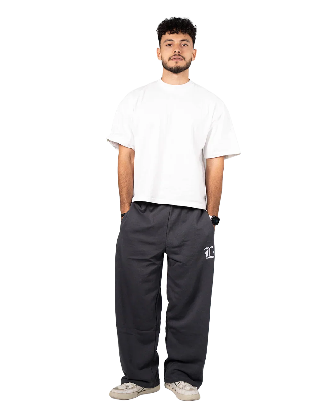 Locco - Summer Baggy Pants - Dark Grey