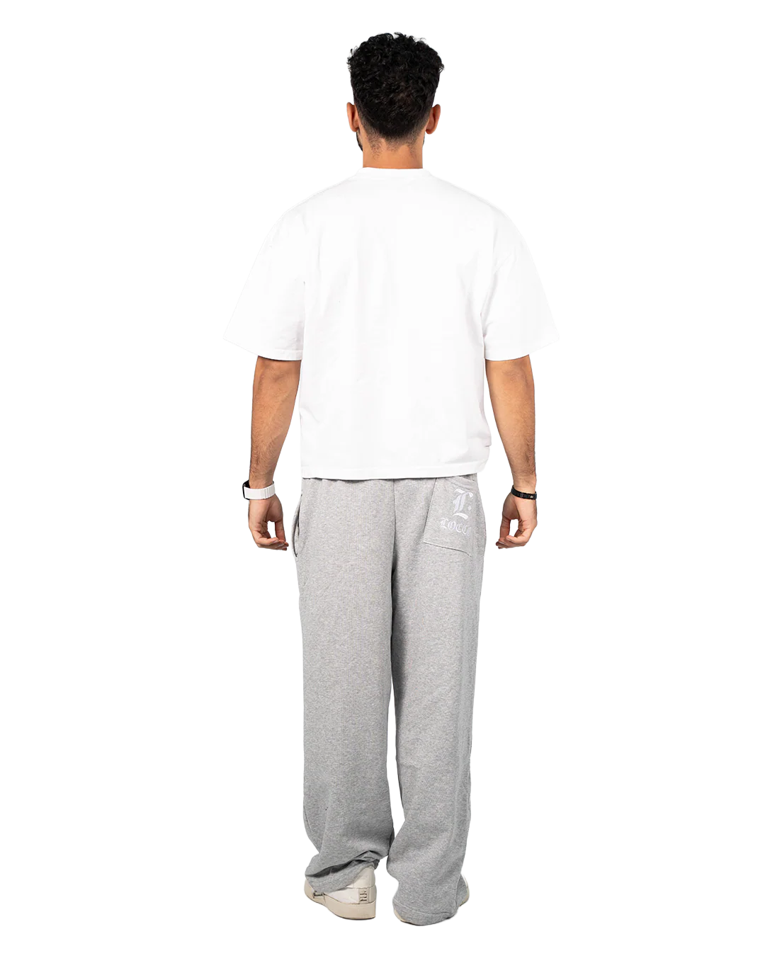 Locco - Summer Baggy Pants - Light Grey