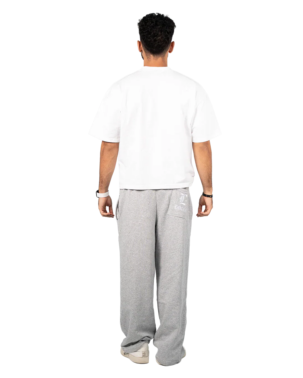 Locco - Summer Baggy Pants - Light Grey