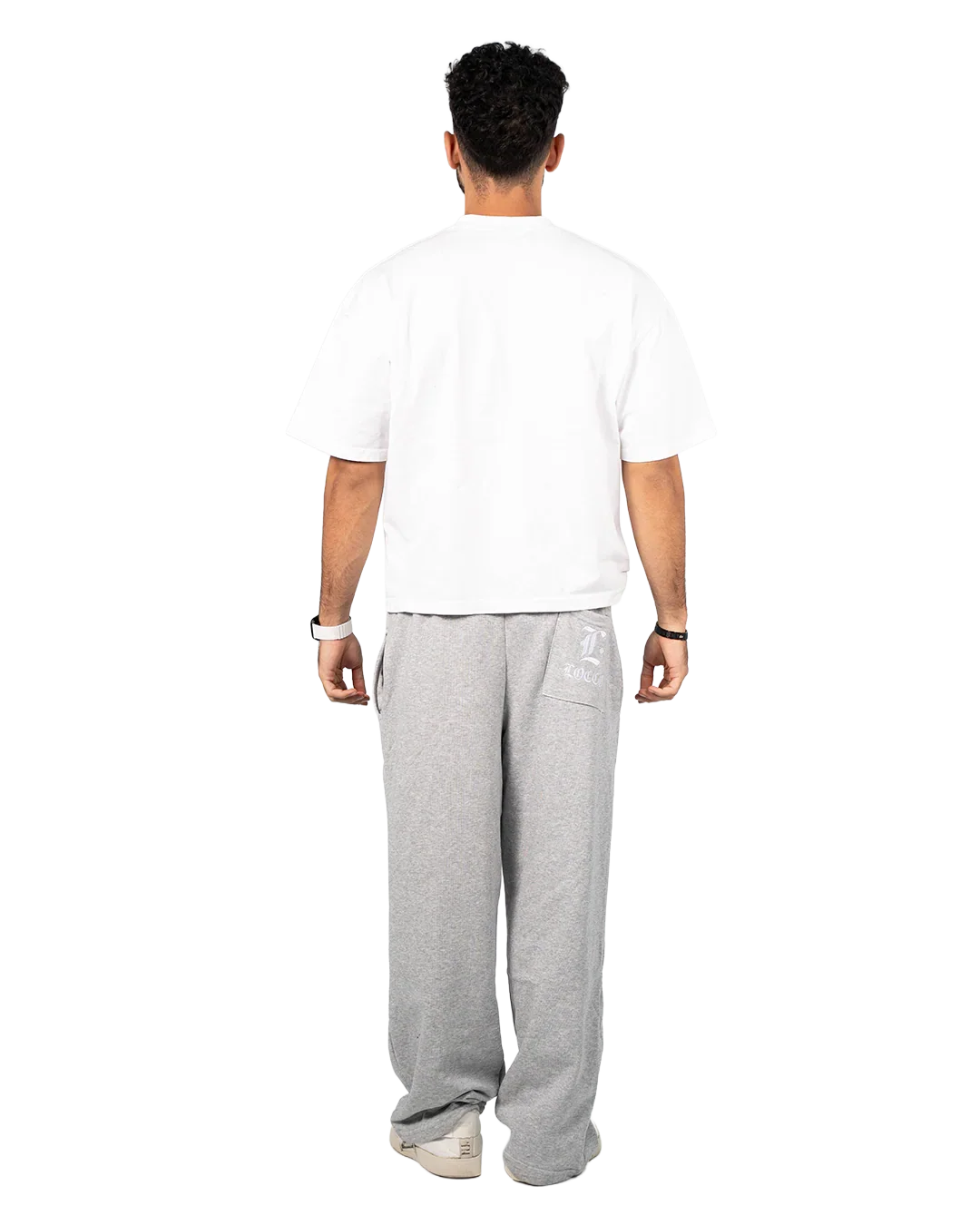 Locco - Summer Baggy Pants - Light Grey