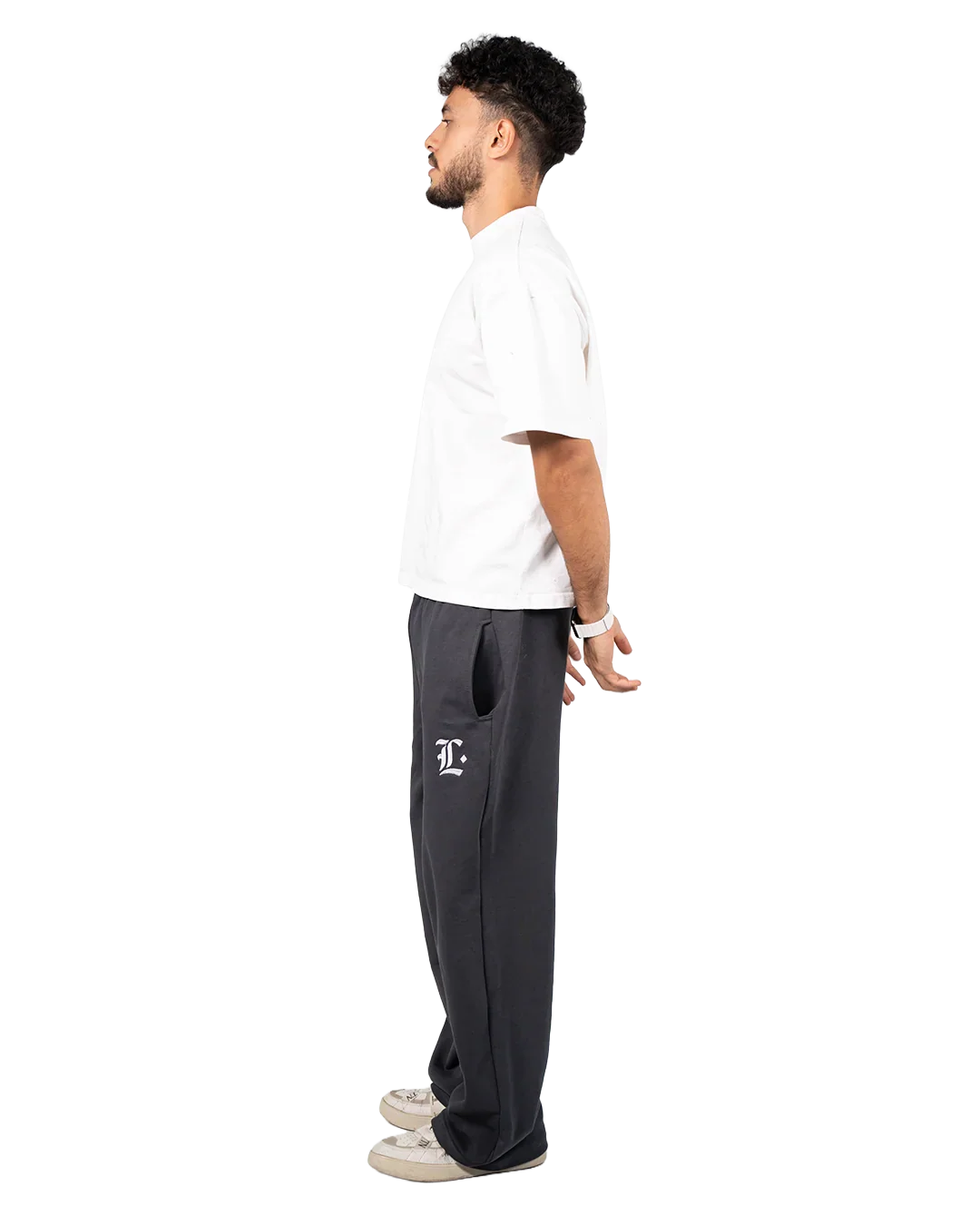 Locco - Summer Baggy Pants - Dark Grey