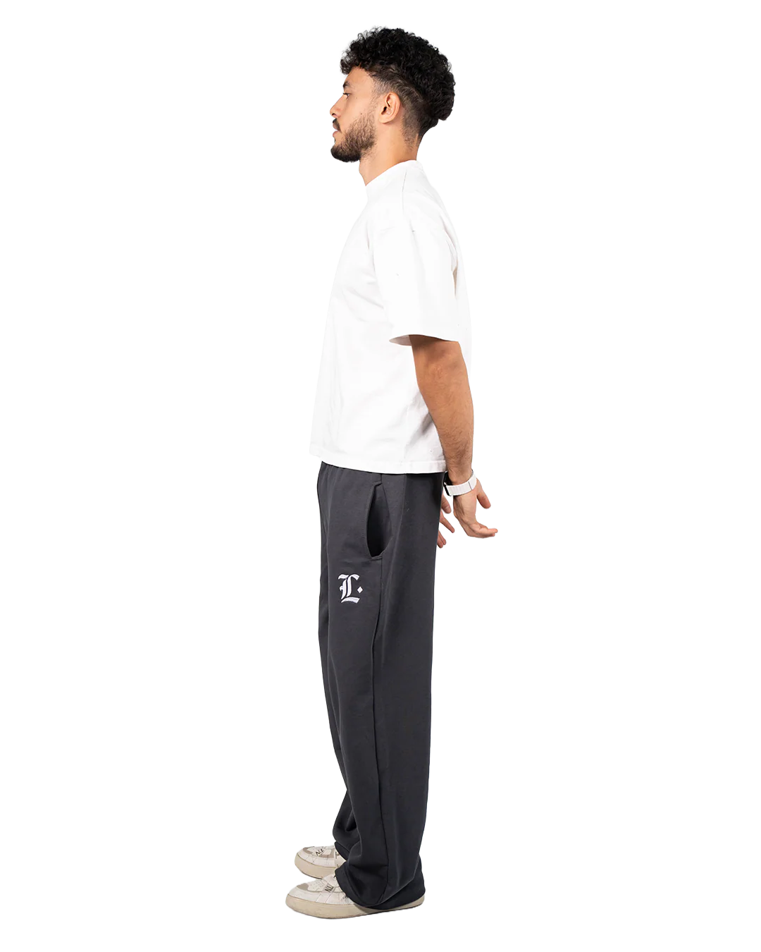 Locco - Summer Baggy Pants - Dark Grey