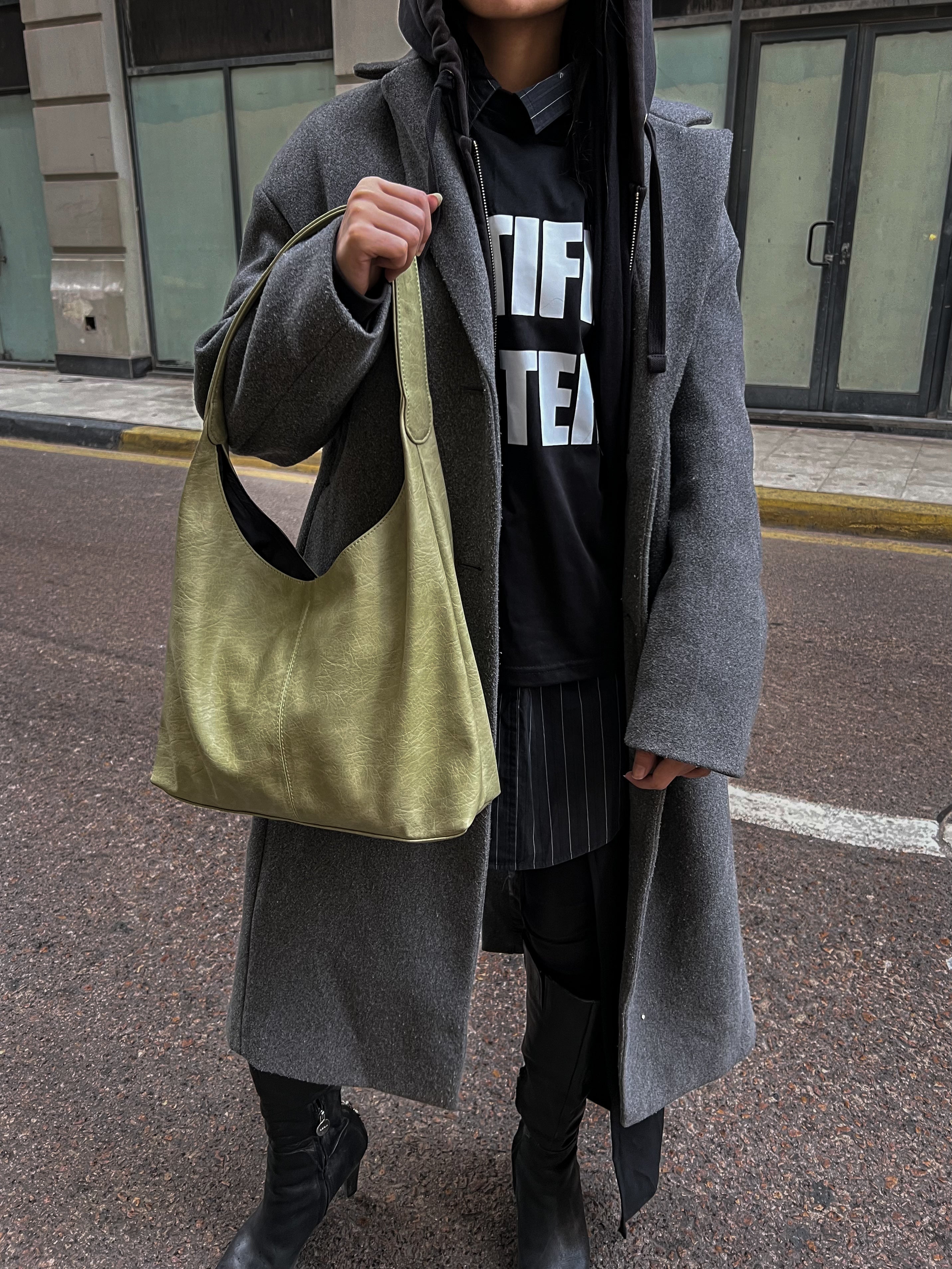 HELIO- HOBO BAG PISTACHIO