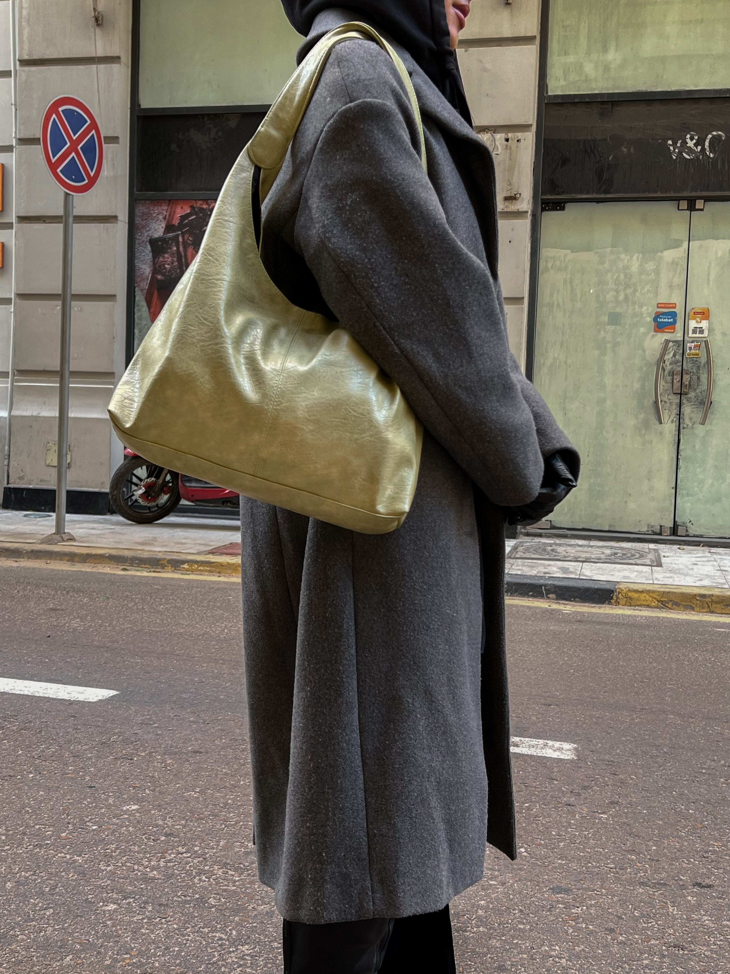 HELIO- HOBO BAG PISTACHIO