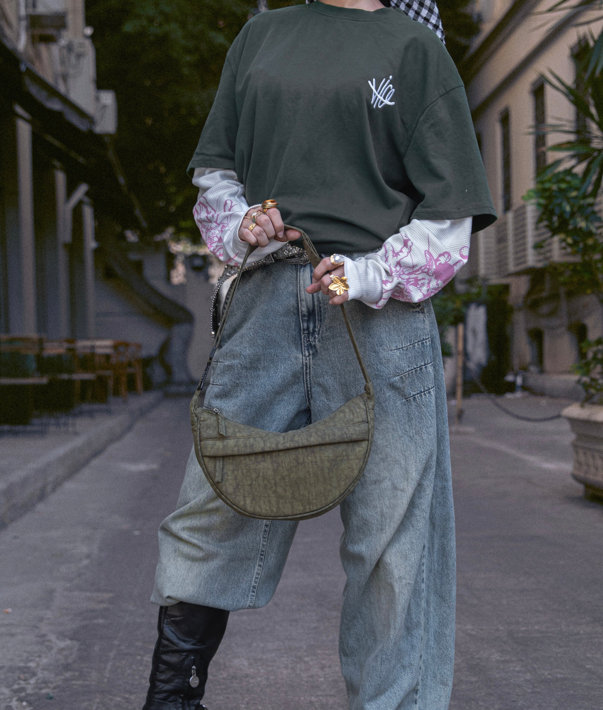 HELIO- DUMPLING BAG OLIVE