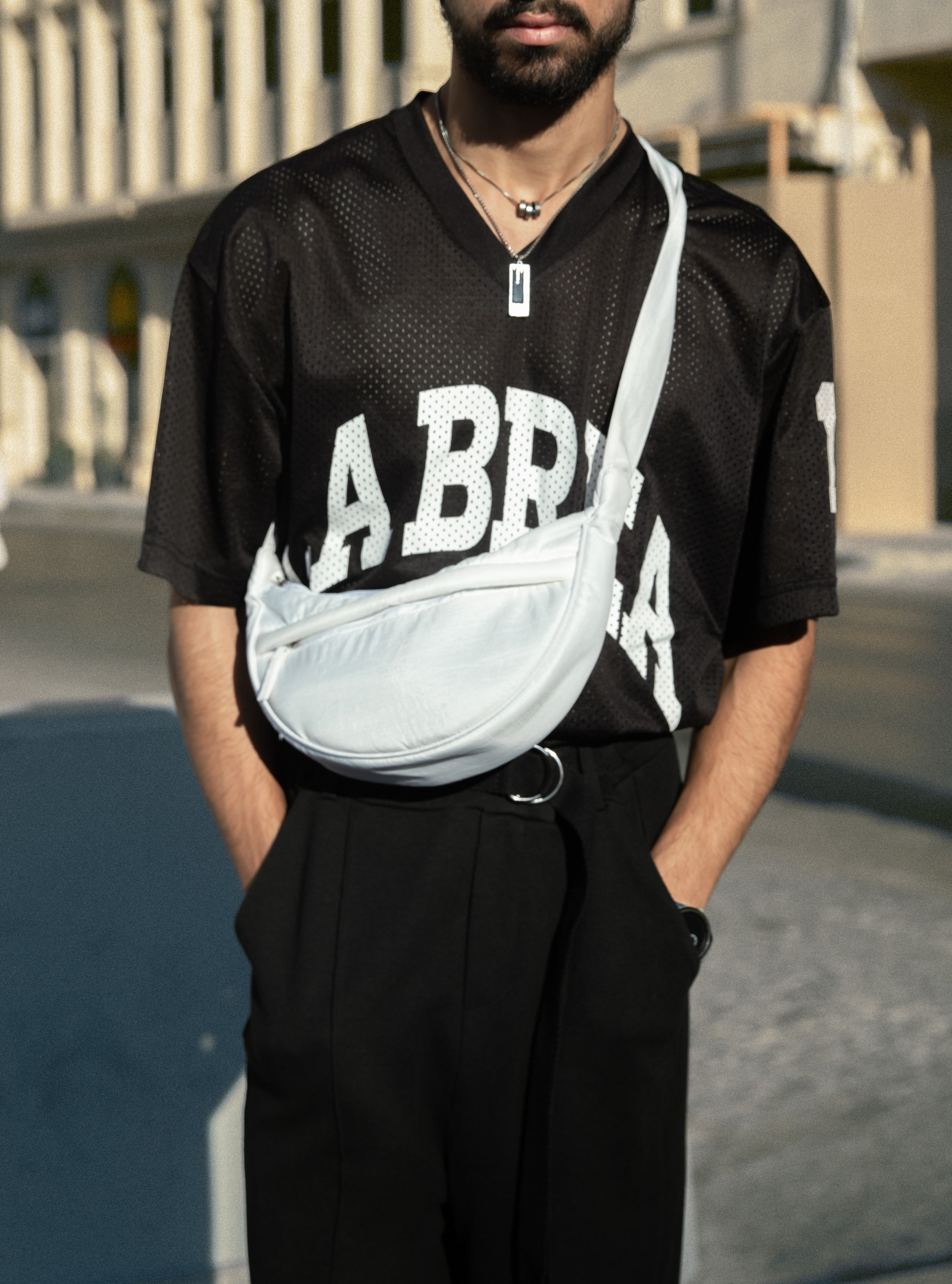 HELIO- DUMPLING BAG WHITE