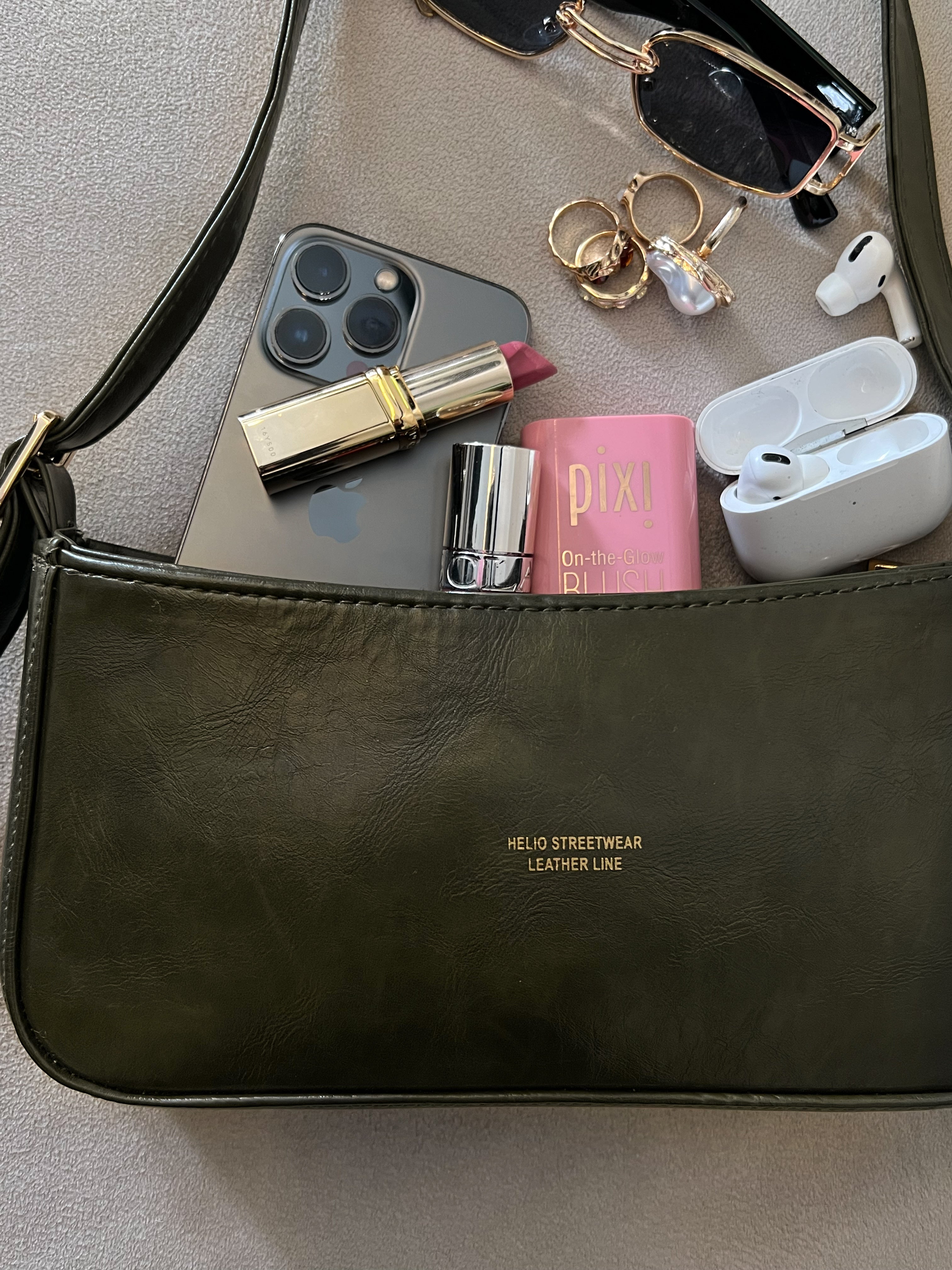 HELIO- TOKEN BAG FOREST GREEN