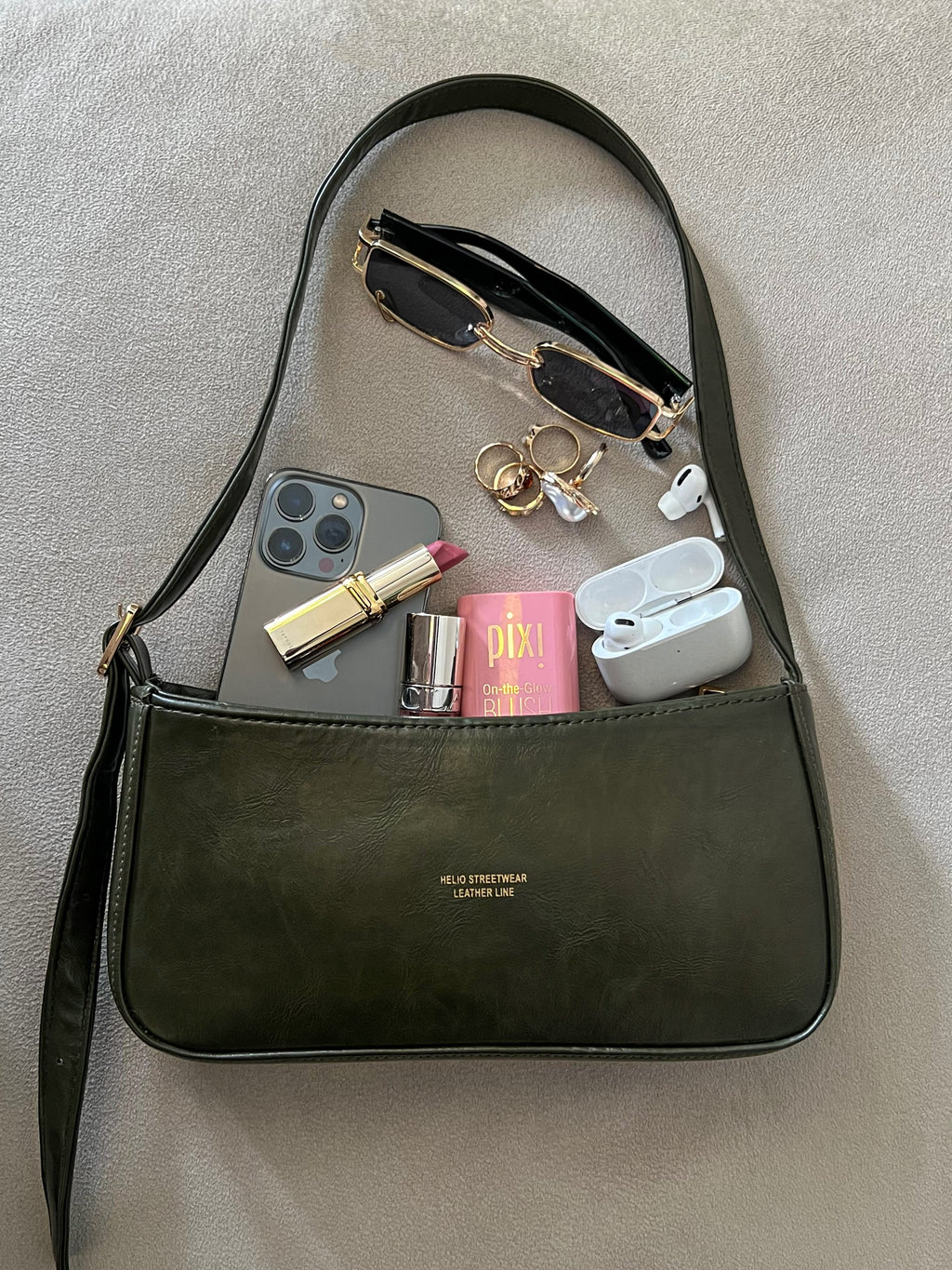 HELIO- TOKEN BAG FOREST GREEN