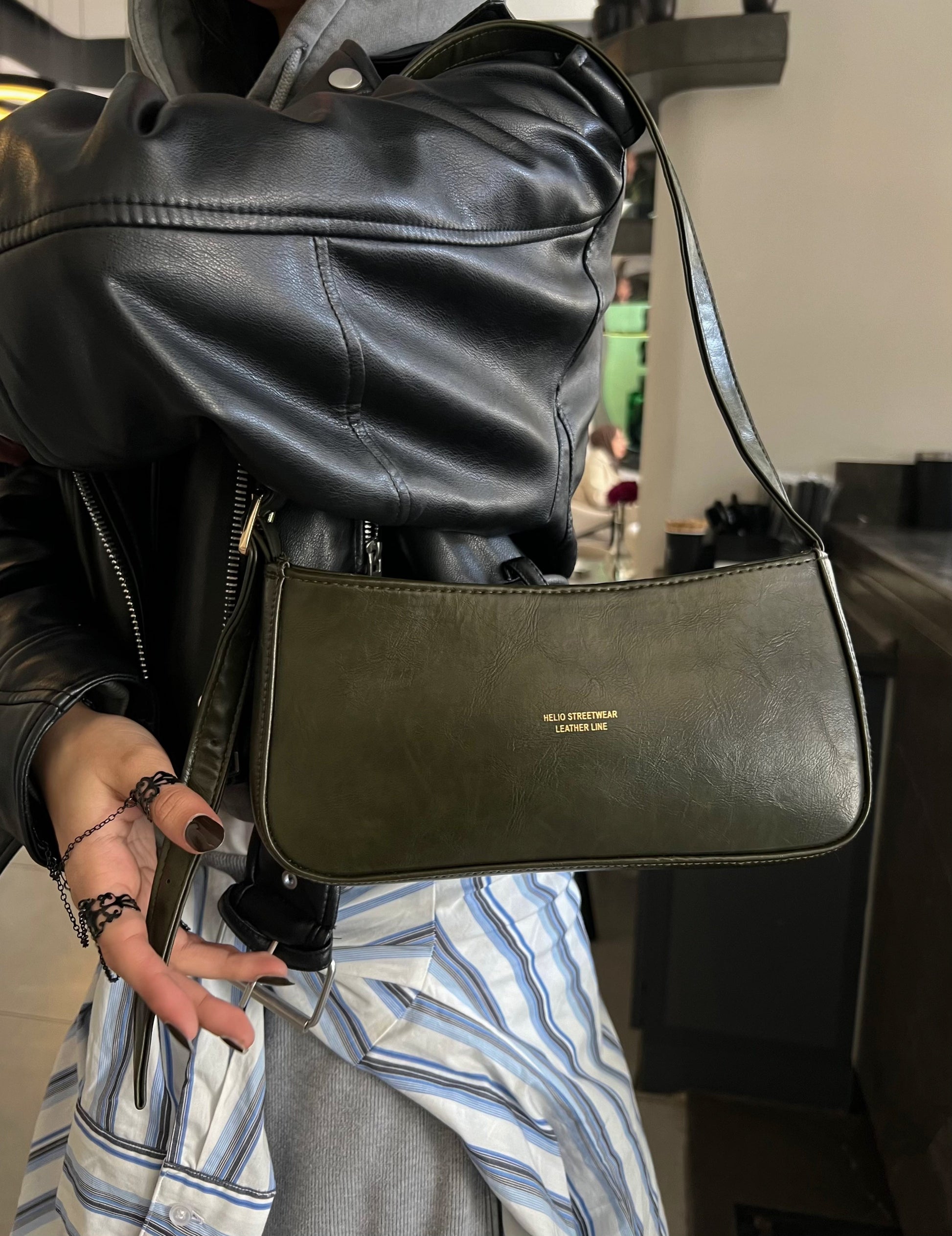 HELIO- TOKEN BAG FOREST GREEN