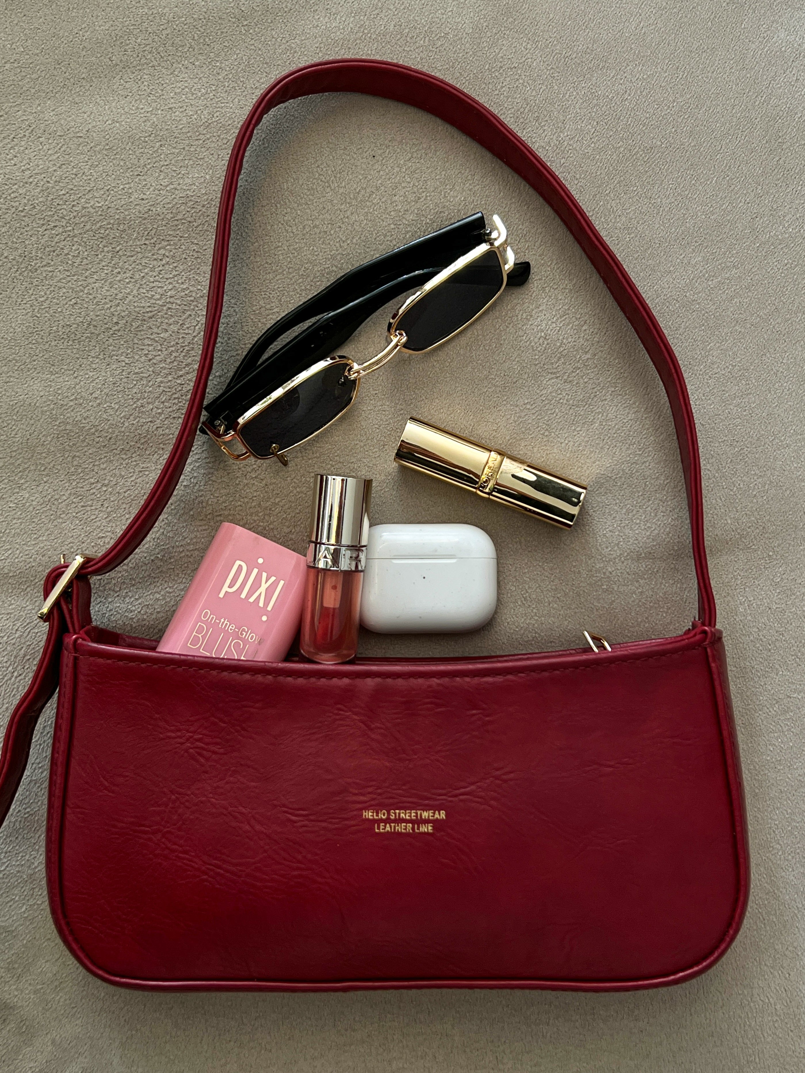 HELIO- TOKEN BAG CHERRY RED