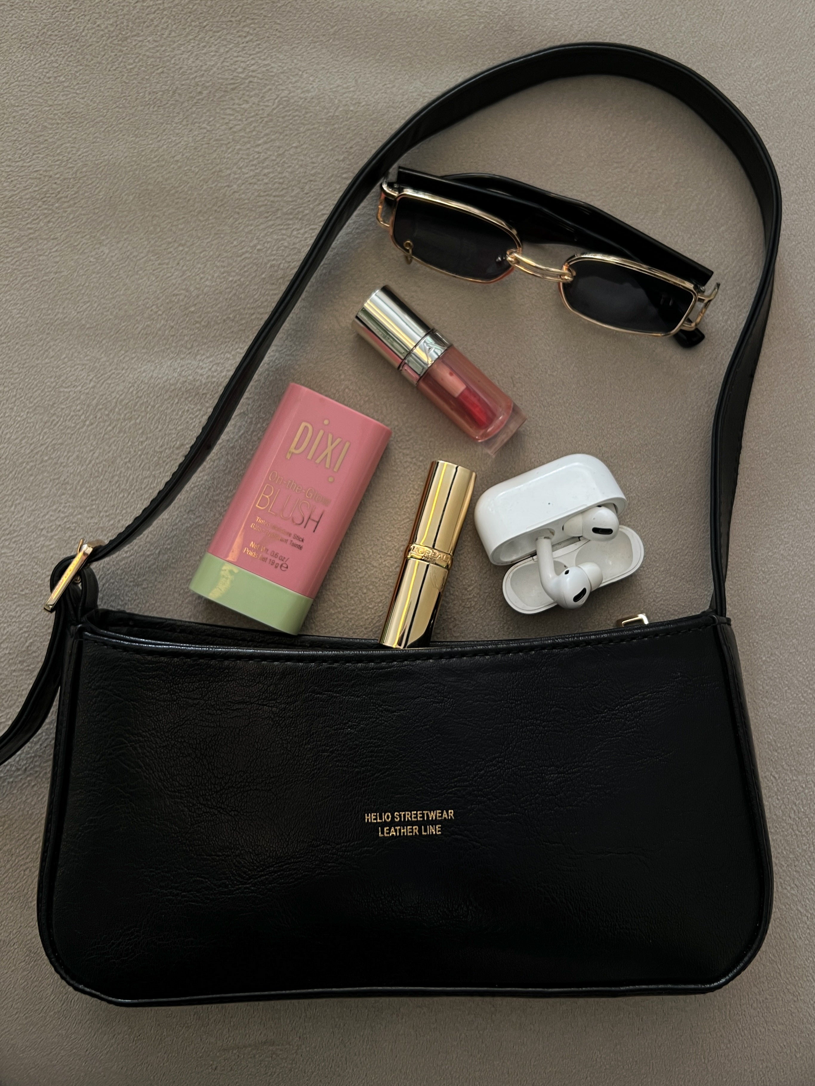 HELIO- TOKEN BAG DIAMOND BLACK