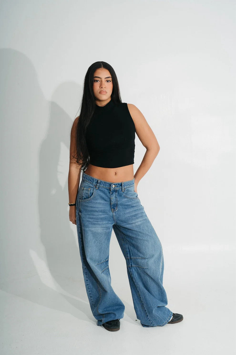 NoClue- Balloon Jeans - Light Blue