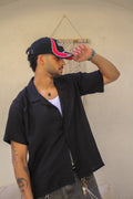 NashwaDesigns- Linen Shirt- Black