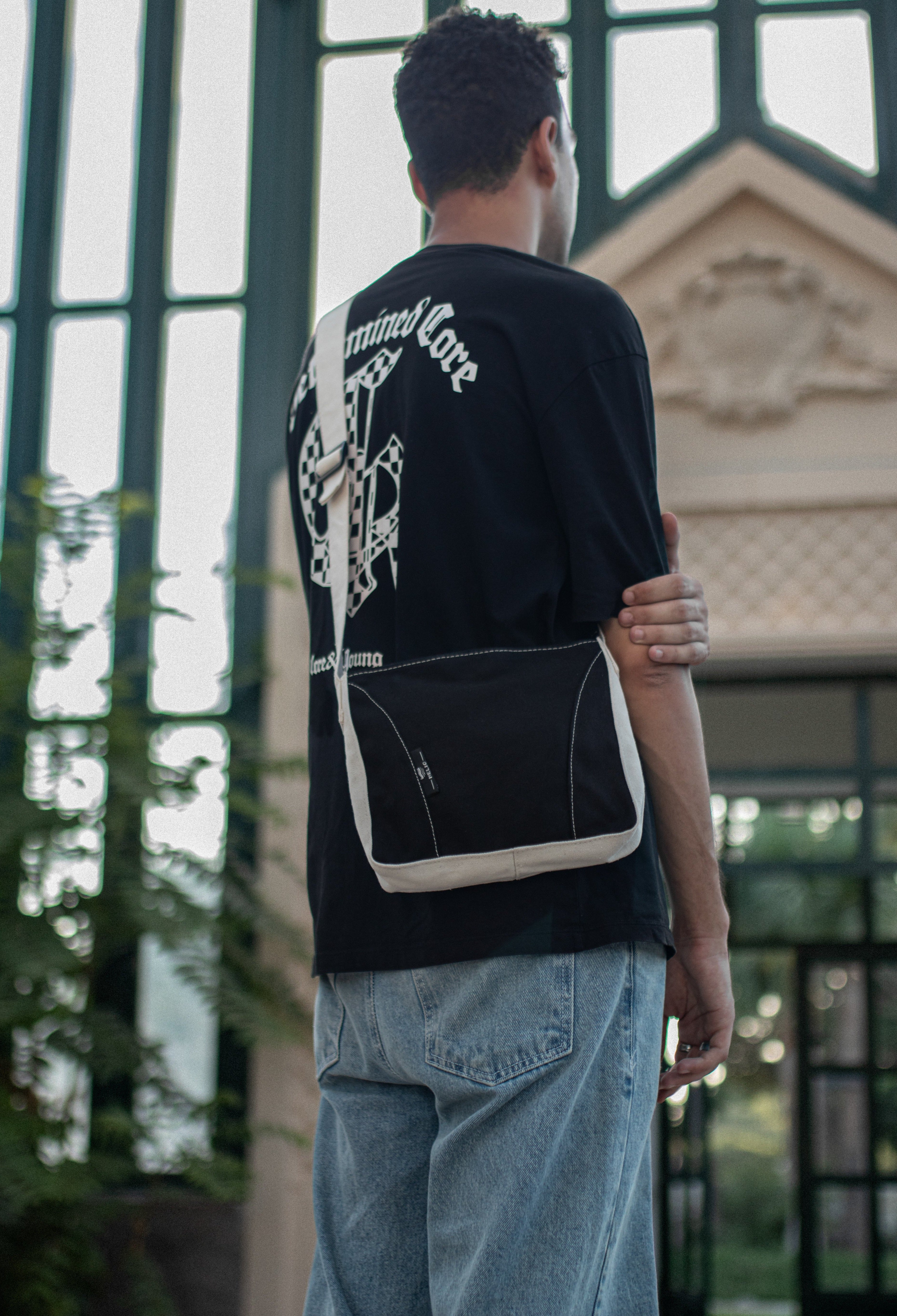 HELIO- RAW BAG BLACK X WHITE