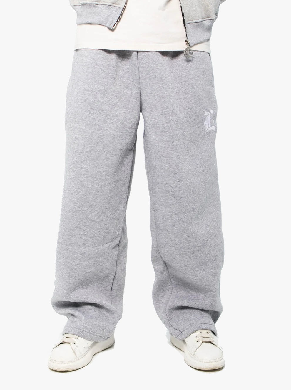 Locco Baggy Pants - Light Grey