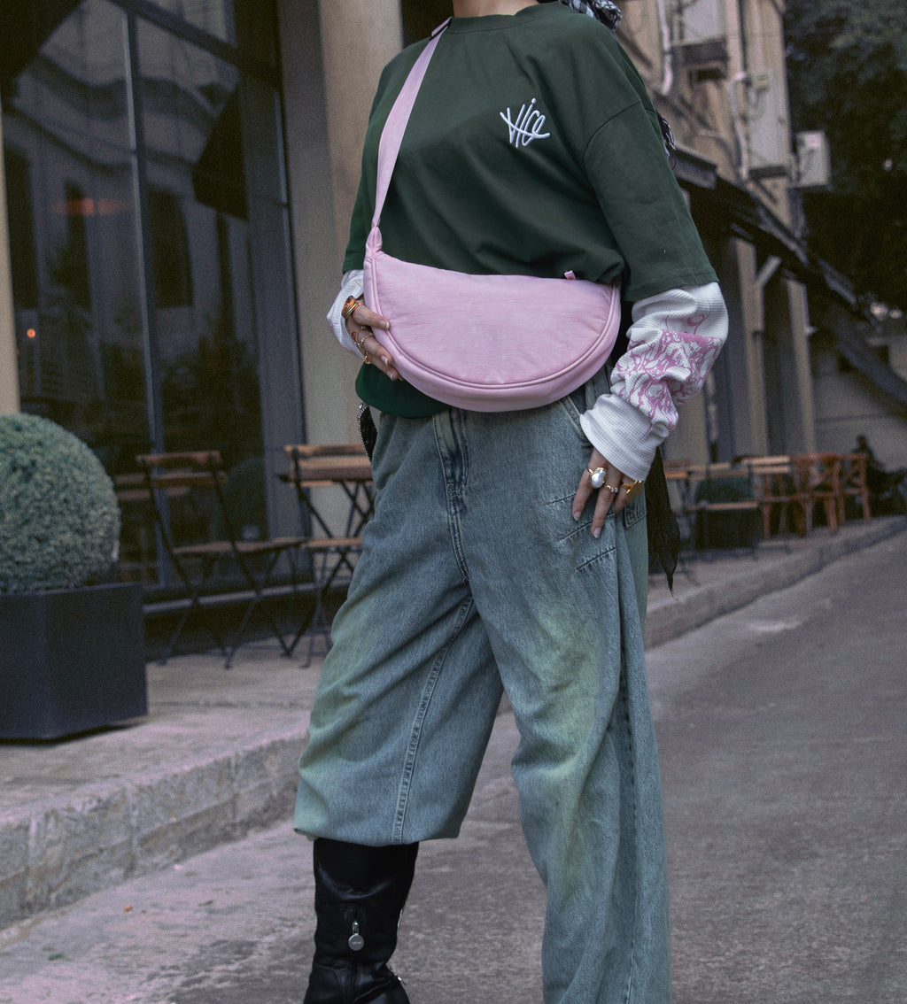 HELIO- DUMPLING BAG PINK